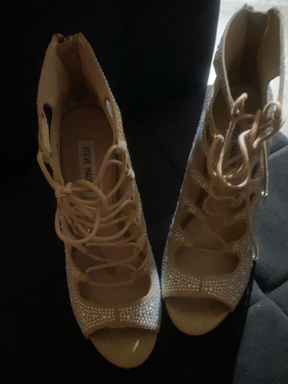 Steve Madden Rhinestone heels - Picture 2 of 4
